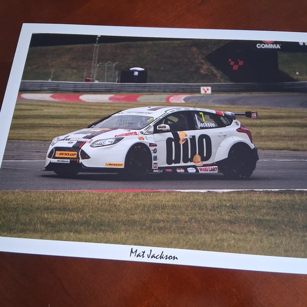 Mat Jackson motor racing photo 16 x 12