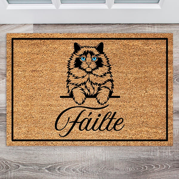 Ragdoll Cat Door Mat - Personalised Ragdoll Cat Welcome Mat - 3 Sizes