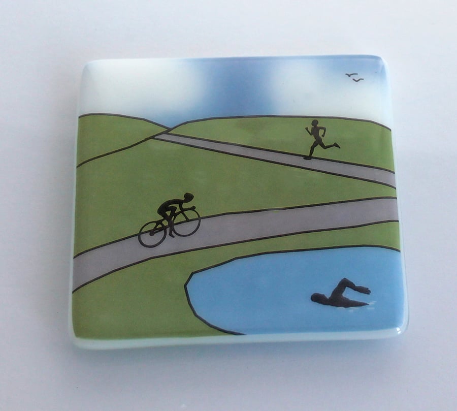 Triathlon coaster to commemerate the 2016 World Triathlon coming to Leeds
