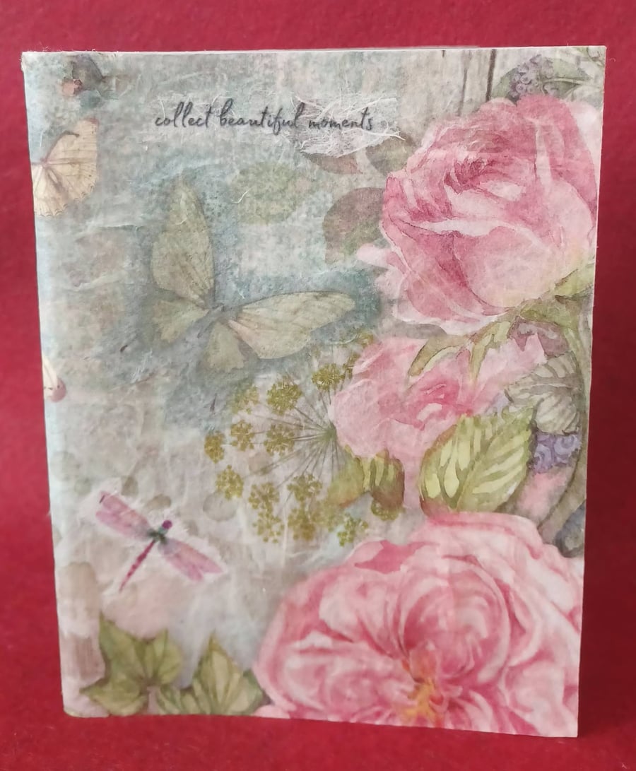 A6 Notebook Pink Roses