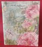 A6 Notebook Pink Roses