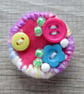 Brooch - buttons and beads - Round - Opal  - Image 1