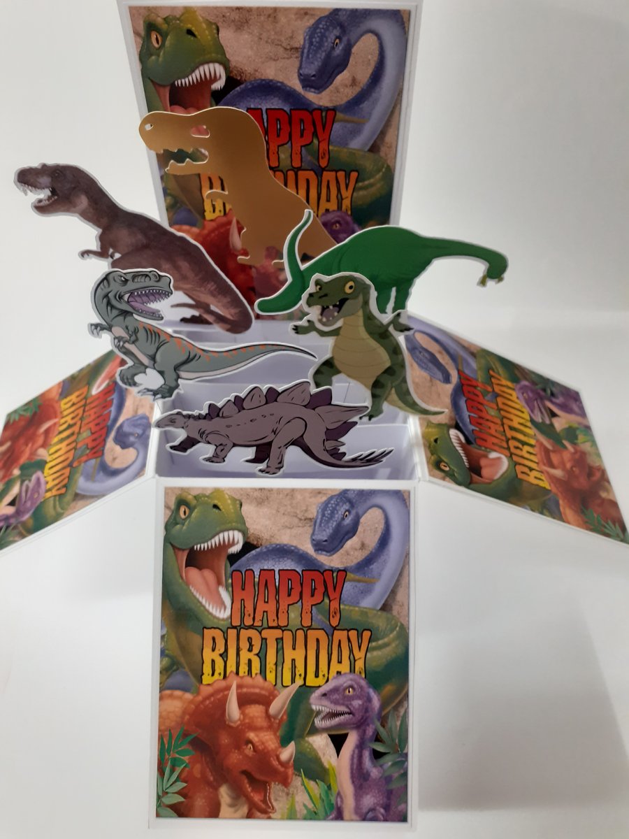 Boys Dinosaur Birthday Card