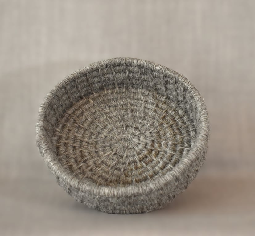 Grey Beige Medium Basket