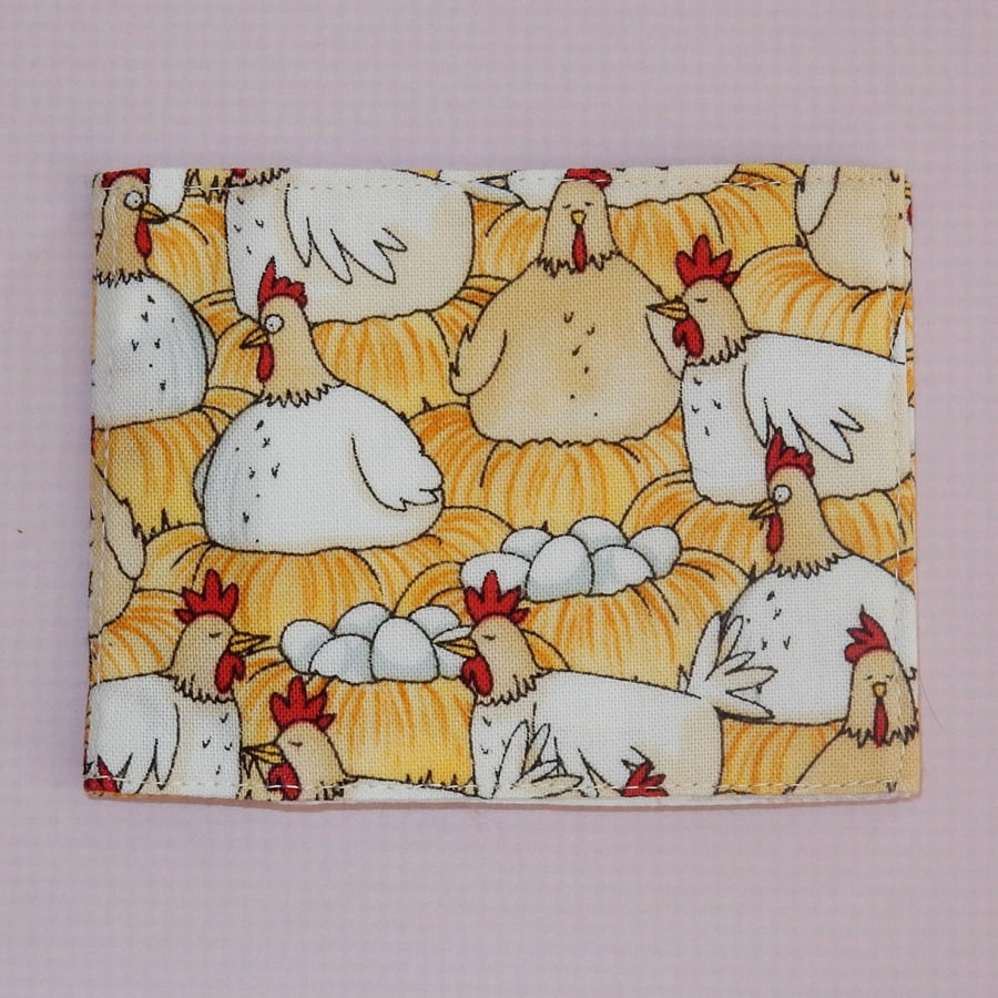 Travel card wallet Chickens