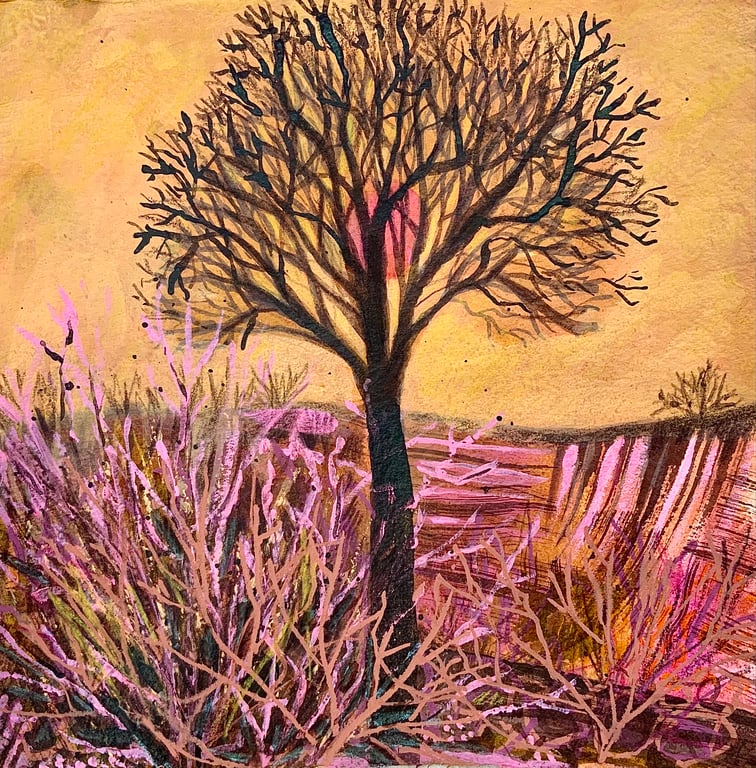 The Lone Tree,  original painting