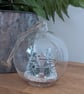 Glass Bauble Christmas Decoration with Cottage Scene - Image 6
