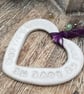 Loveheart hanger, ceramic lovehearts, gift idea, home decor, pottery - Image 3