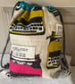 Typewriter themed drawstring bag