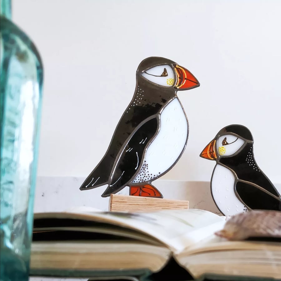 Puffin Glass Sculpture (made to order) 