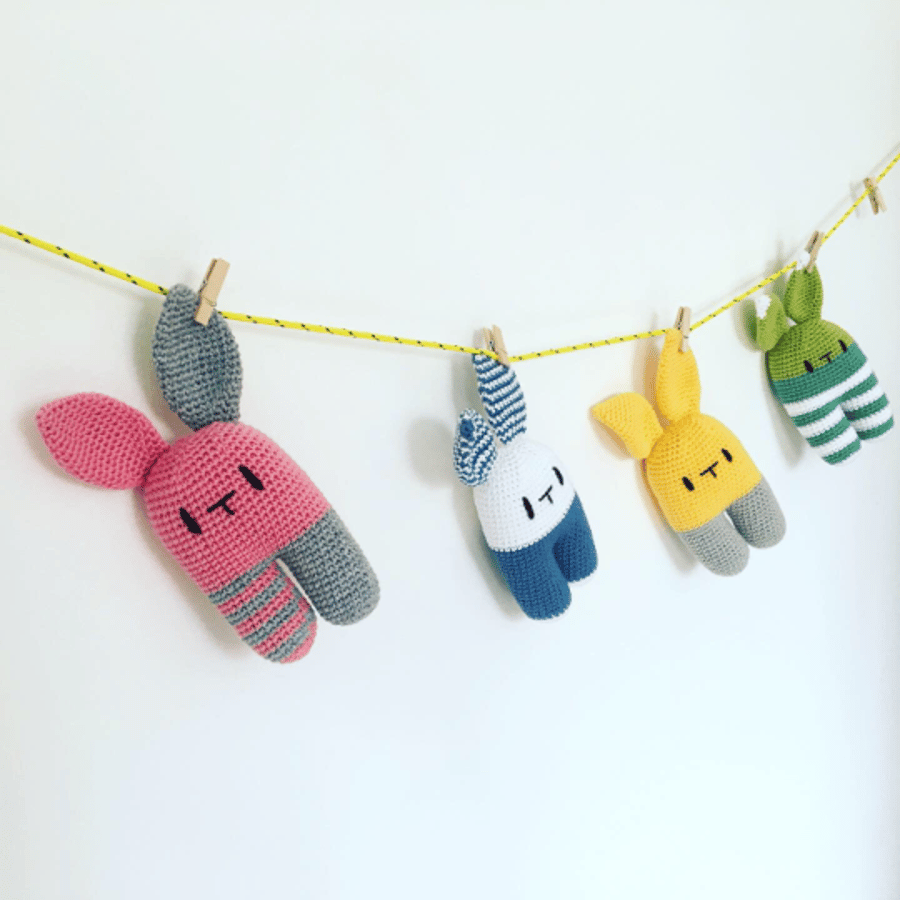 Lanukas Bunny Crochet Amigurumi Toy Animal Friend