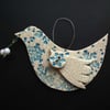 Christmas Dove ceramic decoration