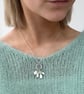 Pretty silver pearl and aventurine necklace - Image 3