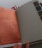 Mixed media journal - red, pink, orange, with hand woven spine - Image 7