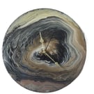 "Sacred Discovery" Hand-Painted Fluid Art Wall Clock, Silent Home DecorGift Idea