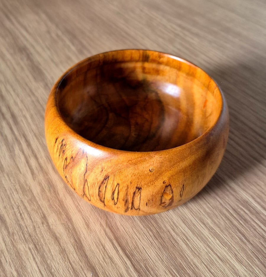Beautiful unique  small wooden bowl 