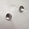 Delightfully dainty silver round studs