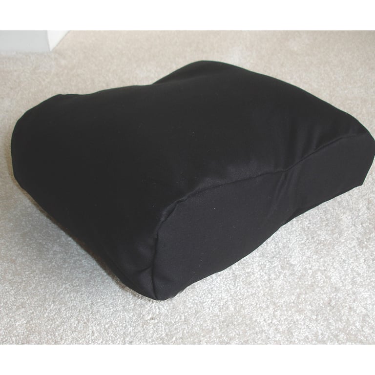 Tempur Pedic Original Travel Neck Pillow Cover Orthopaedic Black Cotton Sateen