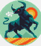 010E - Taurus - Horoscope - Zodiac Series - Cross Stitch Pattern - Image 4