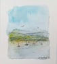 ,BEAUMARIS, ANGELESY, original, watercolour and fine liner 