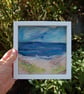 Needle felted and hand embroidered wool picture - Coastal scene  - Image 8