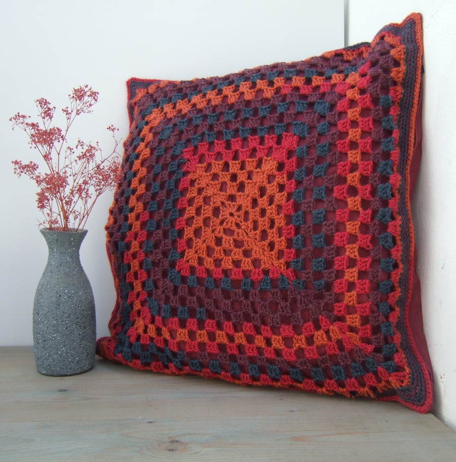 Crocheted Cushion Cover 