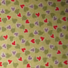 Red & Purple Hearts, Fabric Freedom; fat quarter