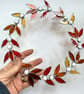 Stained Glass Autumn Wreath Suncatcher - Handmade Window Decoration - Image 4