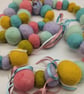 Wet felted spring bunting  - Image 1