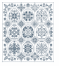 133B - Cross Stitch pattern Quaker MONO Easter Egg sampler with Spring flowers - Image 1