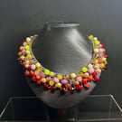 Bubalicious Seed Bead and Glass handmade necklace