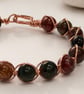 Wire Wrapped Bangle With Picasso Jasper  - Image 3