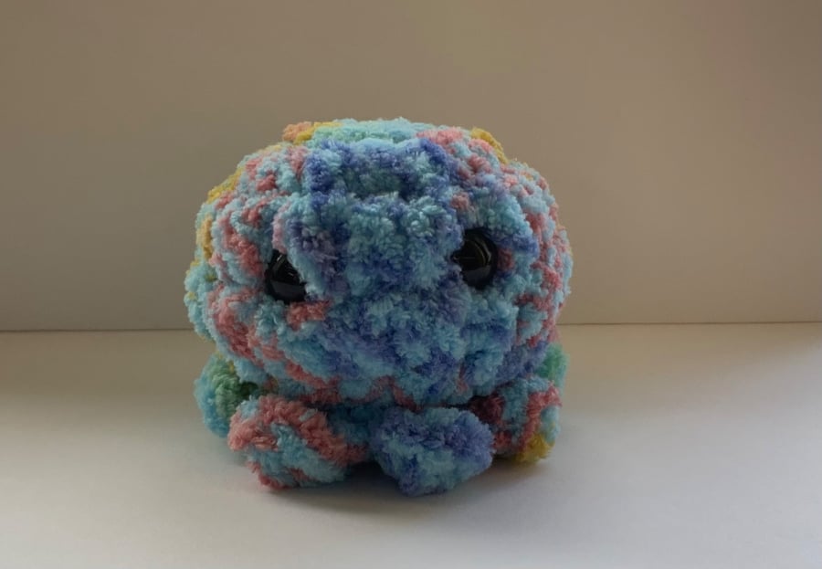 Fluffy rainbow octopus