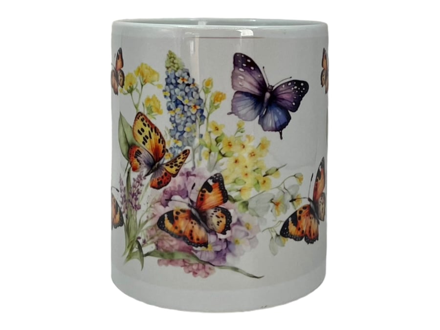Wildflower Butterfly Mug