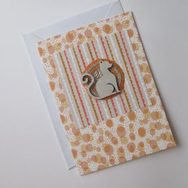 Cat Blank Greetings Card suitable for Happy Birthday Thank You etc