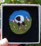Sheep Needle felt brooch 