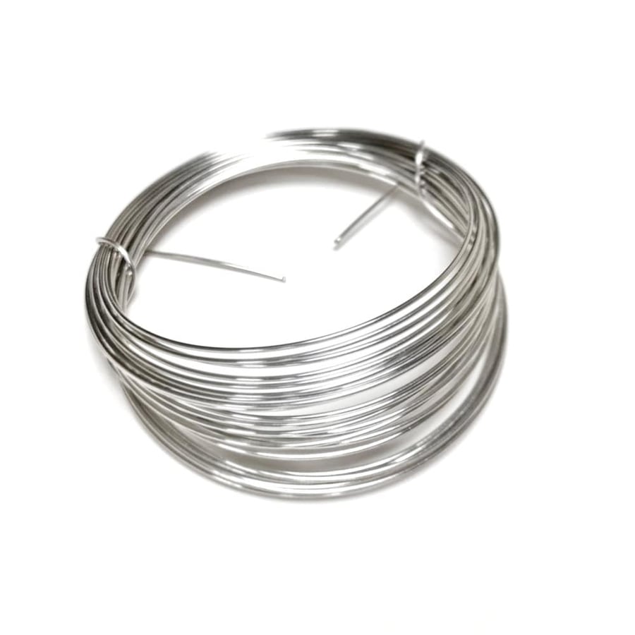Premium Stainless Steel Craft Wire - Silver Unplated, 10M Coil - 0.6mm Thick Wir