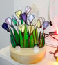 Crocus  Stained Glass Suncatcher Tea Light Holder  - Image 2