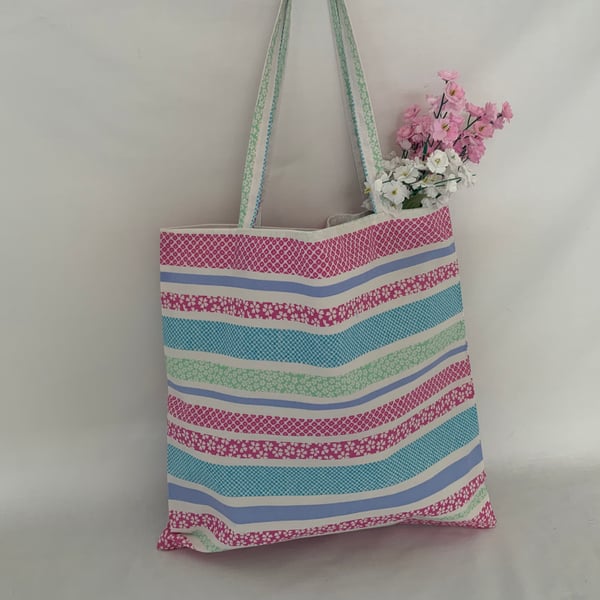 Perfectly Imperfect, Floral Eco Bag, Reusable Bag, Shopping Bag, Teachers Bag