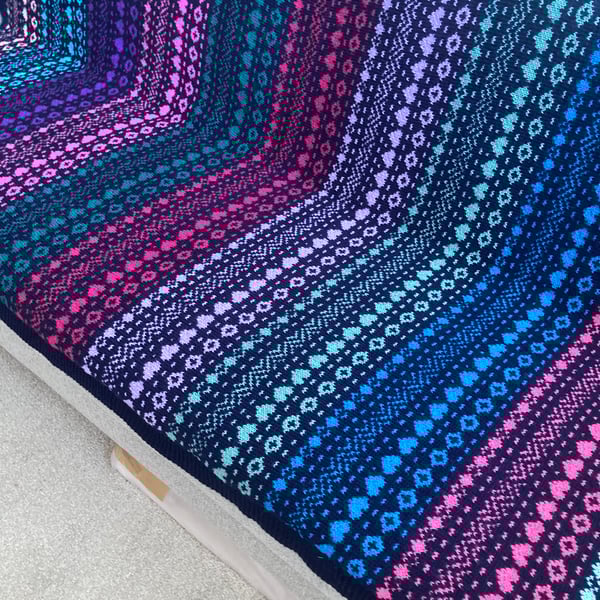 Fair isle blanket