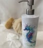 Seahorse Watercolour Design, Liquid Soap Pump Dispenser, by Wildlife Artist Sand - Image 2