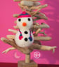 Wool Felted Snowman Christmas Bauble  - Image 3