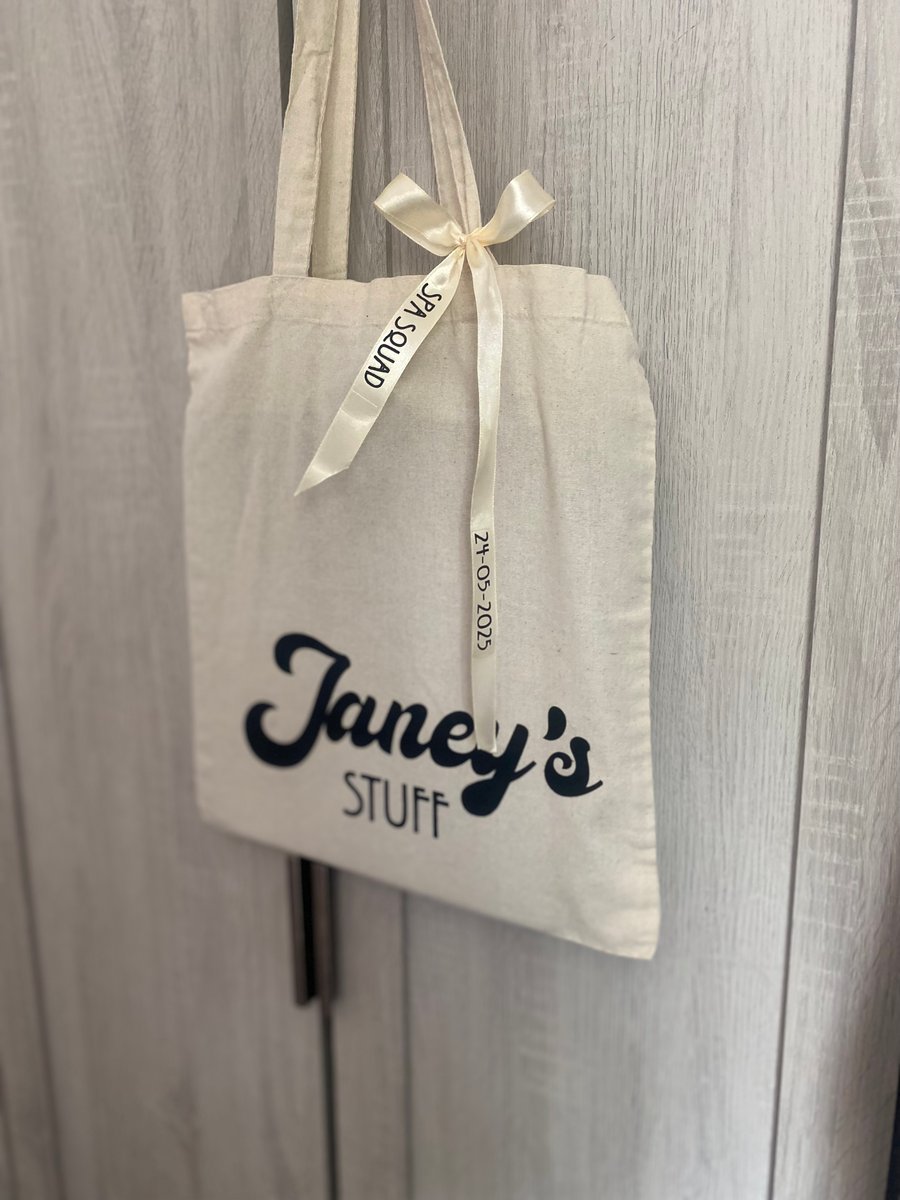Personalised canvas bags - hen party, spa day, girls trip, holiday