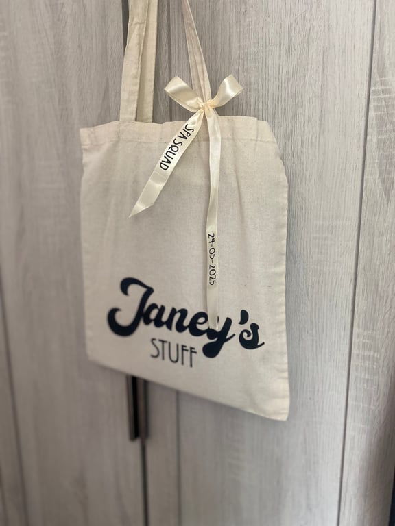 Personalised canvas bags - hen party, spa day, girls trip, holiday