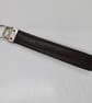 Brown leather key ring wrist strap keyring brown upcycled leather - Image 2