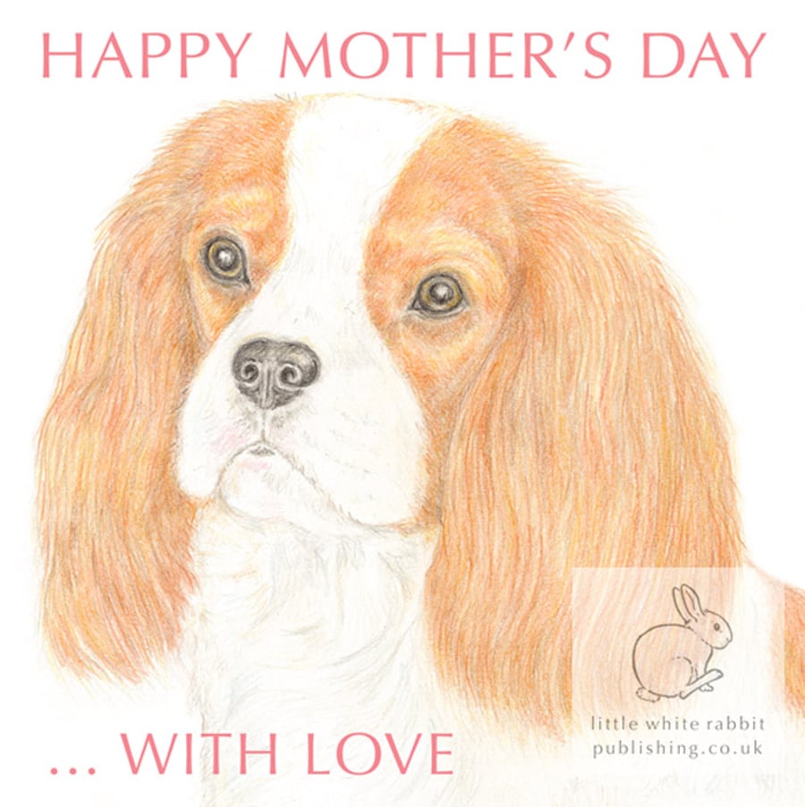 Maisie the Cavalier - Mother's Day Card