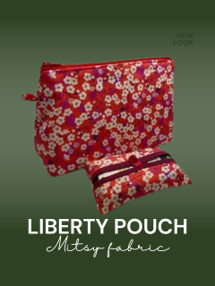 Set of pouches in Liberty Tana Lawn Mitsy design