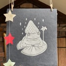 Strawberry Frog Lino Print