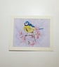 Original Blue Tit Painting - Image 5