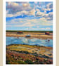 Wells-Next-The Sea Art Greeting Card A5 Size Old Life Boats 